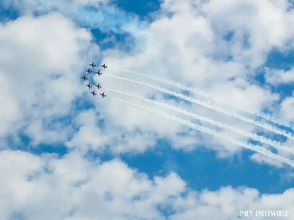 Red Arrows at Goodwood.