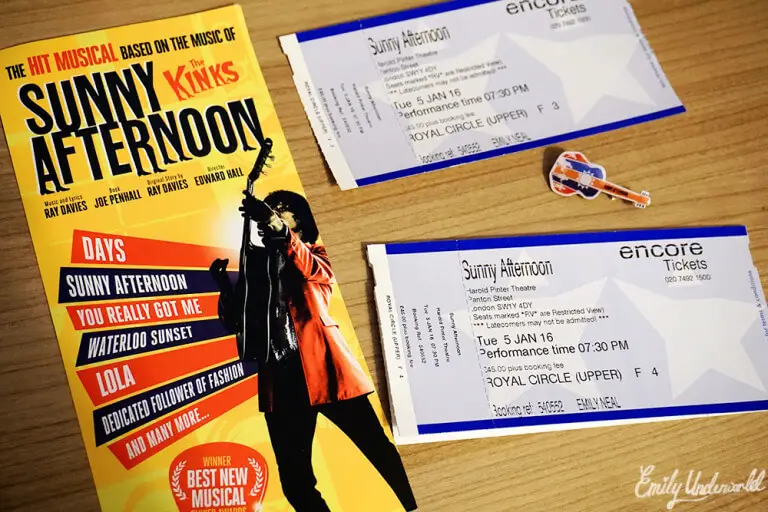 Sunny Afternoon: The Kinks Musical in London (AD)