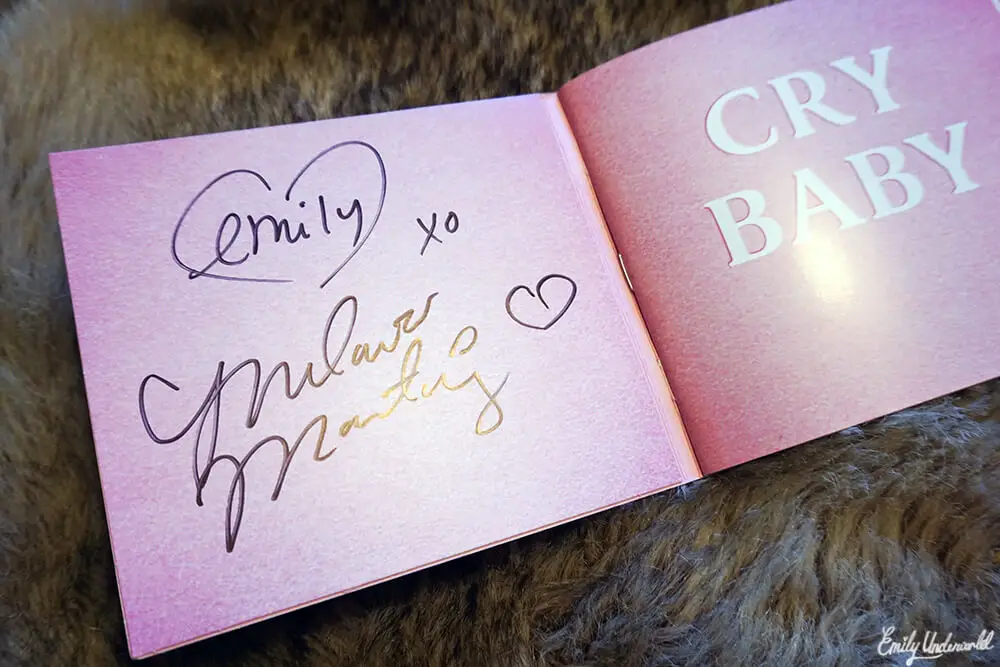Melanie Martinez signed Cry Baby album