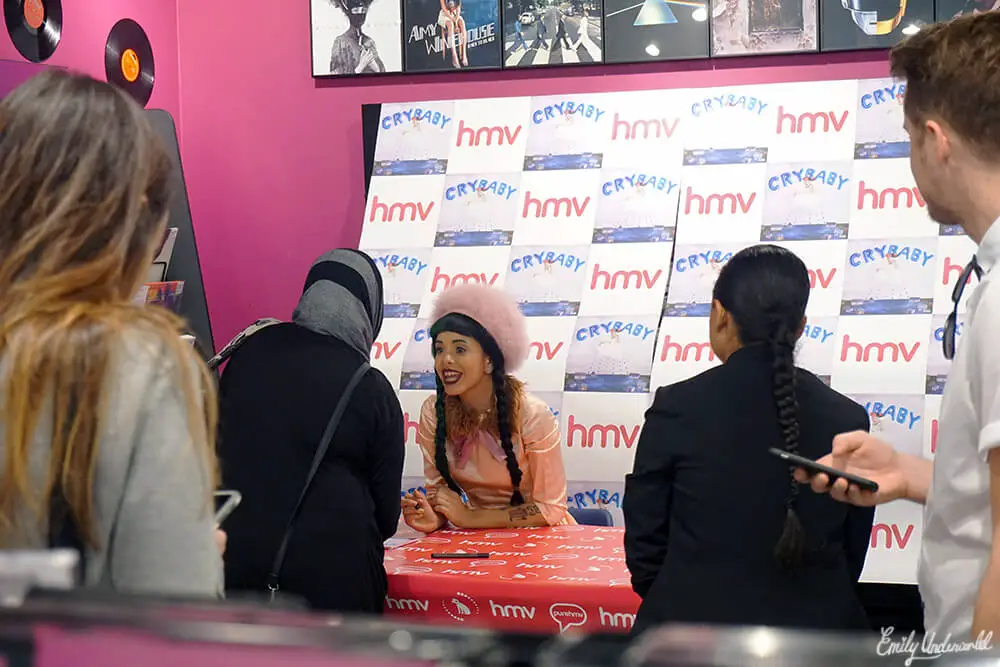 Melanie Martinez album signing at HMV Westfield