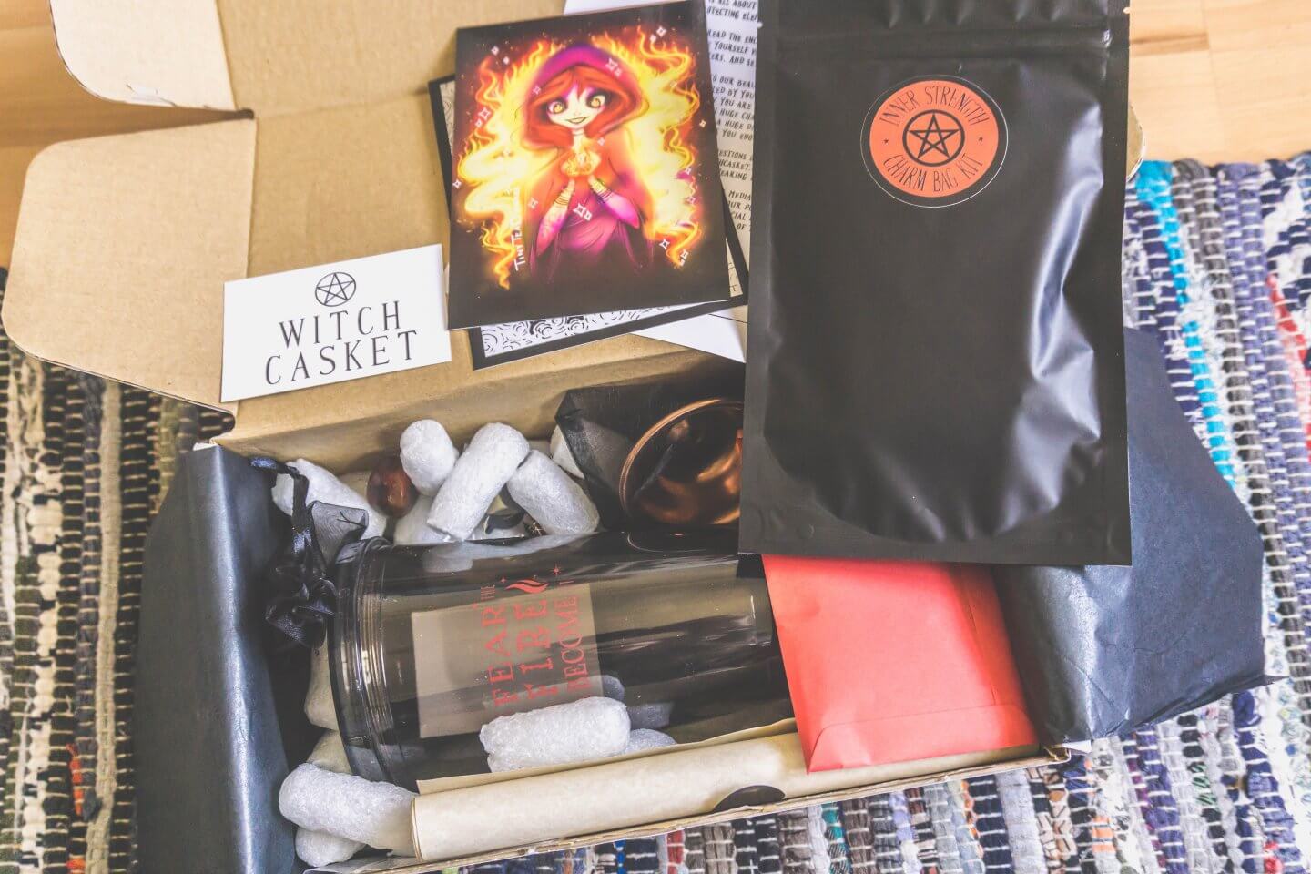 Mysterious witchy subscription box  witch casket unboxing 🌙 charms and  enchantments 