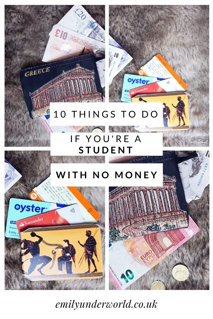 10 Things To Do If You're a Student With No Money
