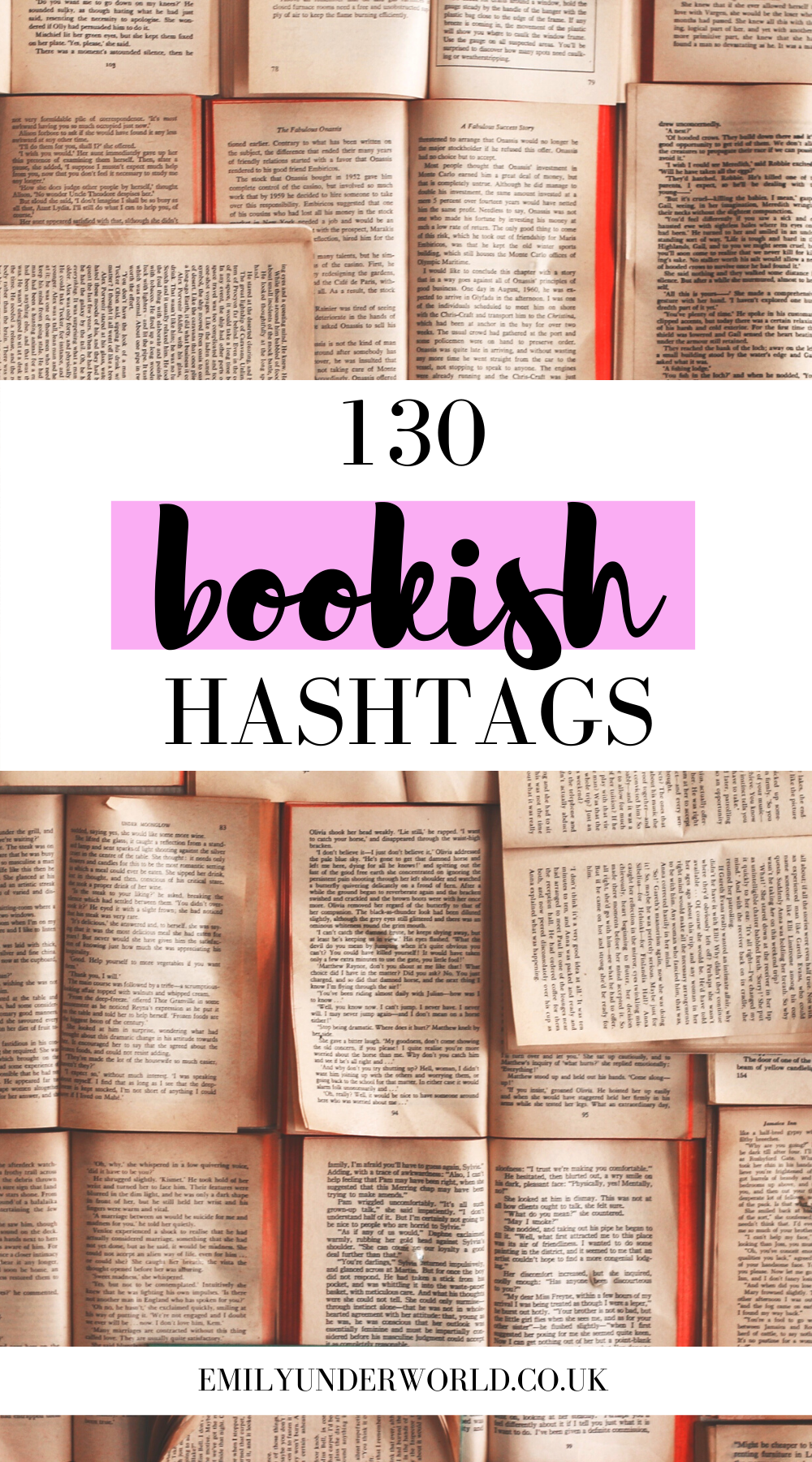 130 Bookish Hashtags
