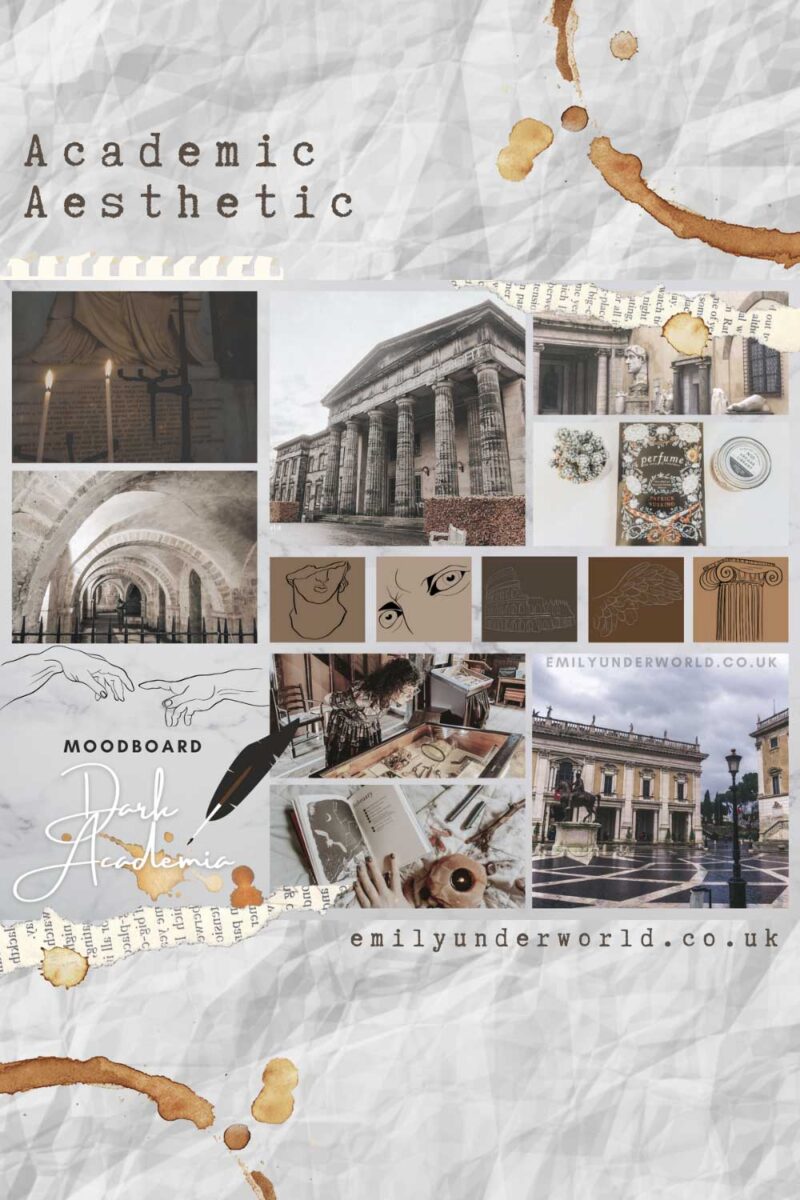 Academia Aesthetic Moodboard.