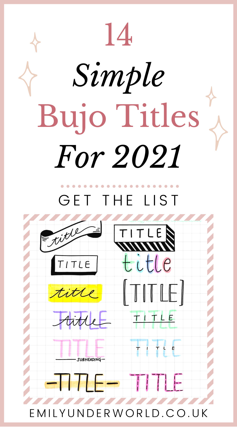 14 simple bujo