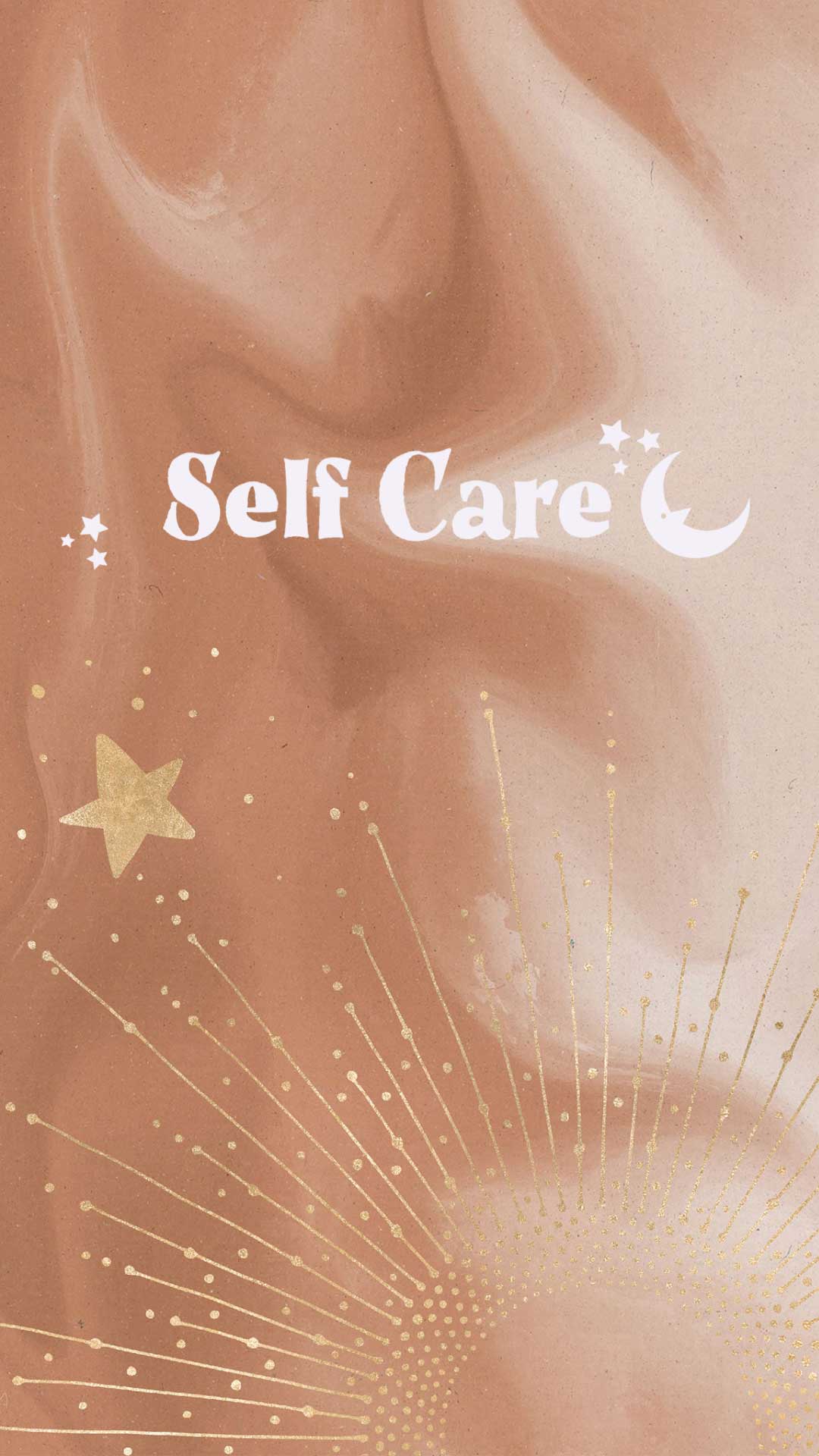 Self Care zodiac phone wallpaper