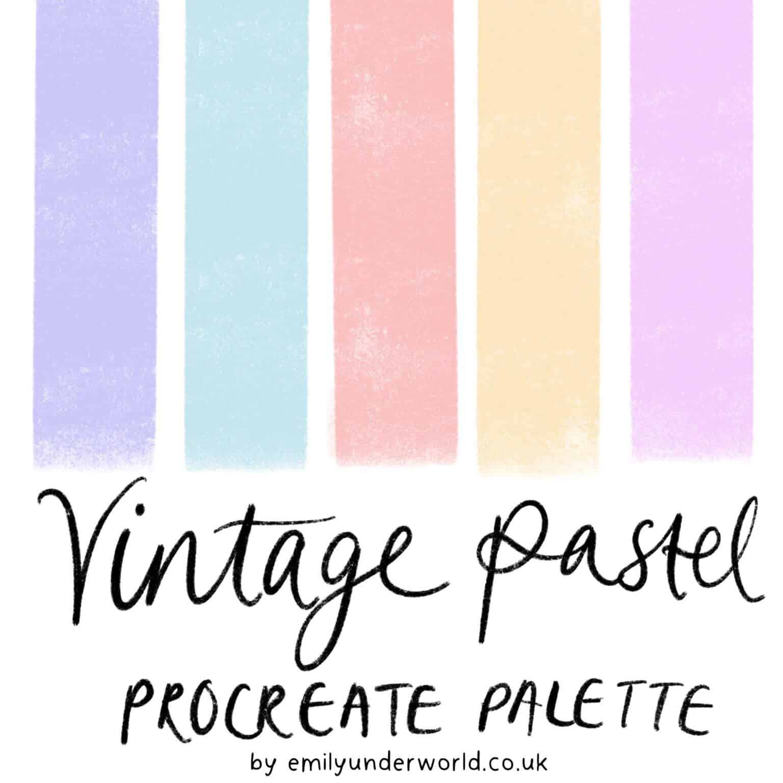 free procreate palettes pastel