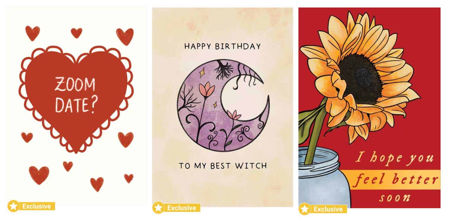 Illustrated Greetings Cards Emily Underworld