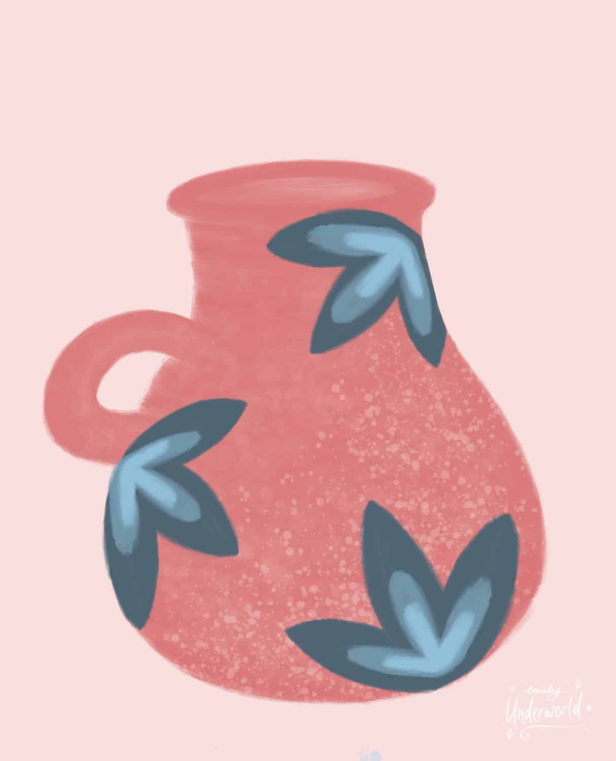 Terracotta Vase Art Print