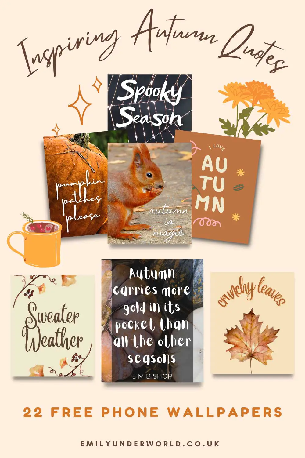 Autumn Quote Phone Wallpapers