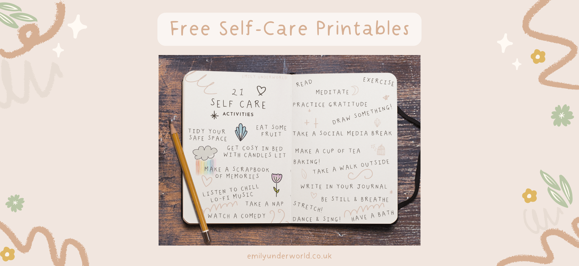 free self-care printables
