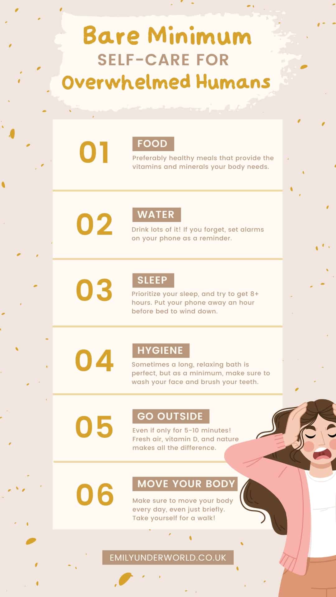 Bare Minimum Self Care for Overwhelmed Humans