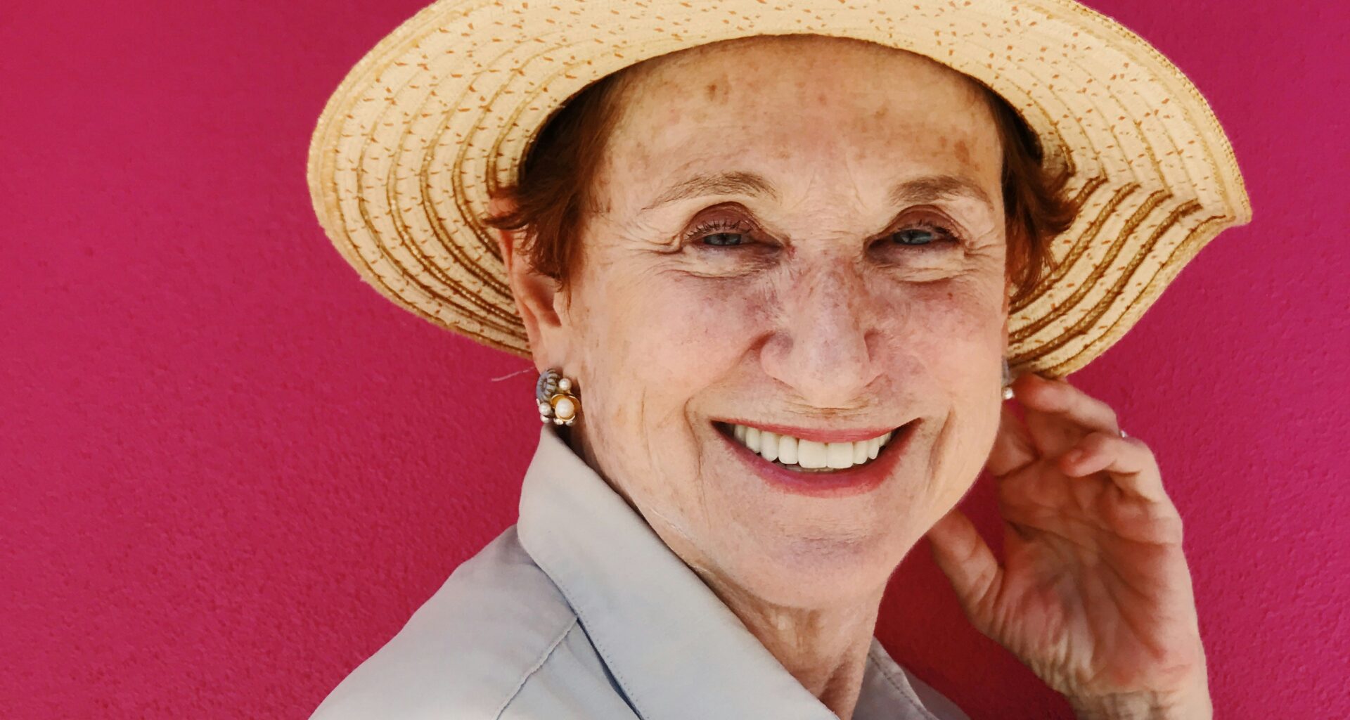 fashionable senior woman