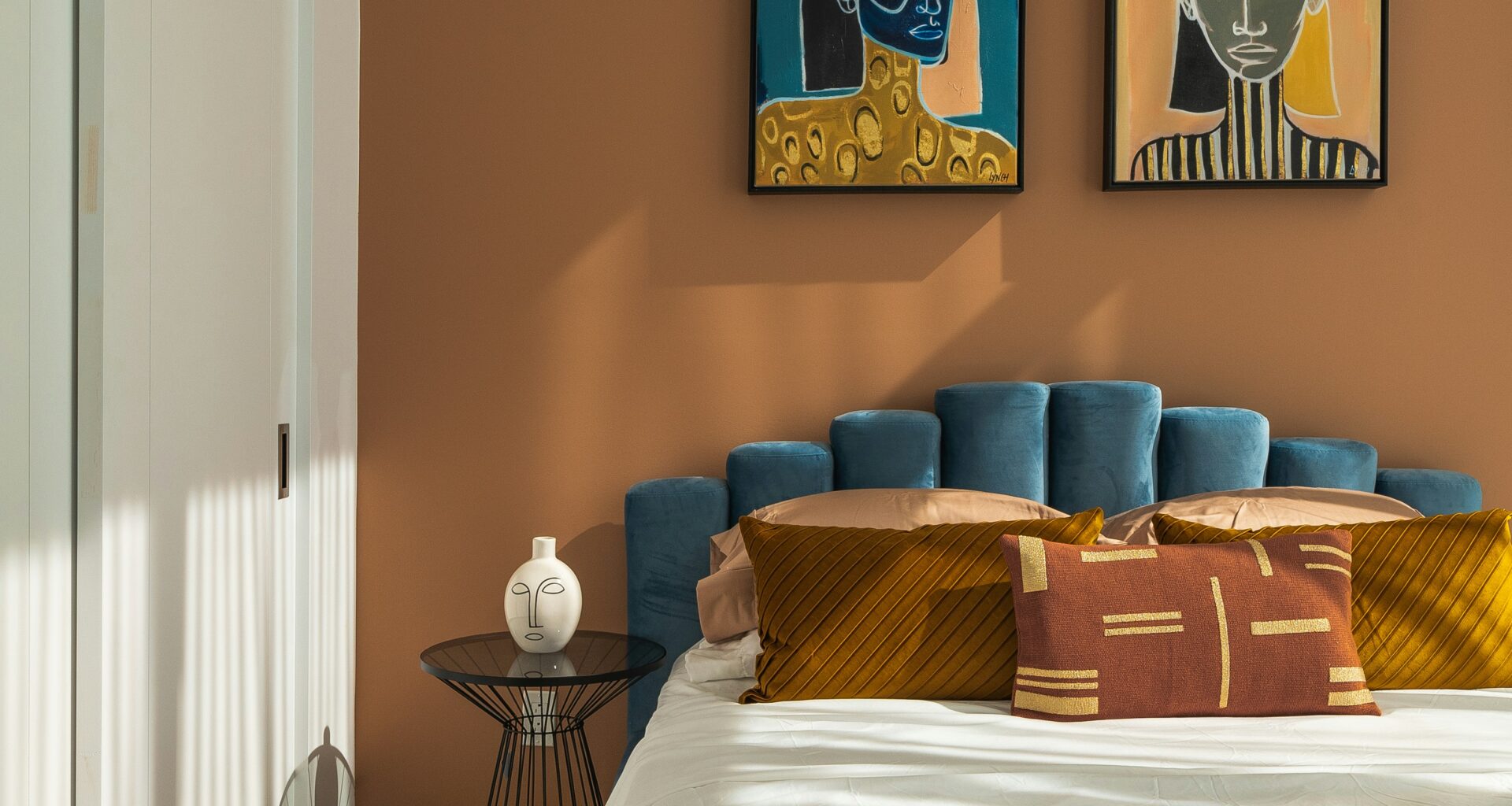 modern neutral bedroom