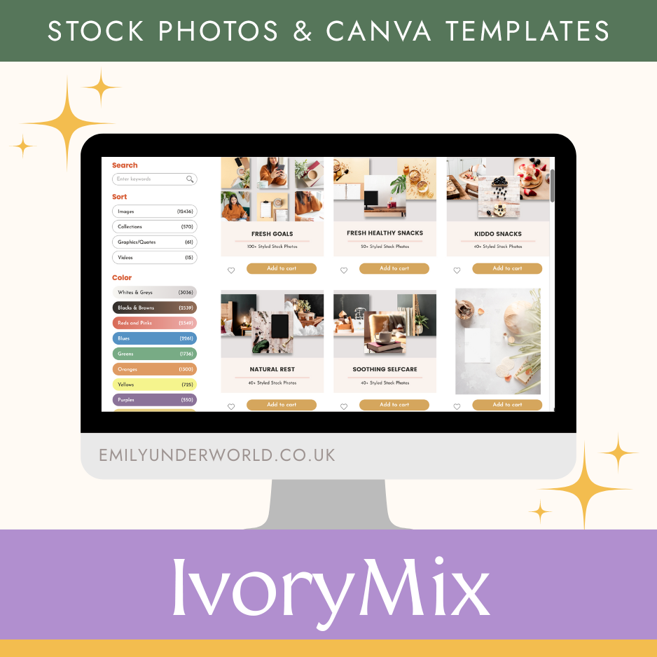 Stock photos & canva templates: IvoryMix