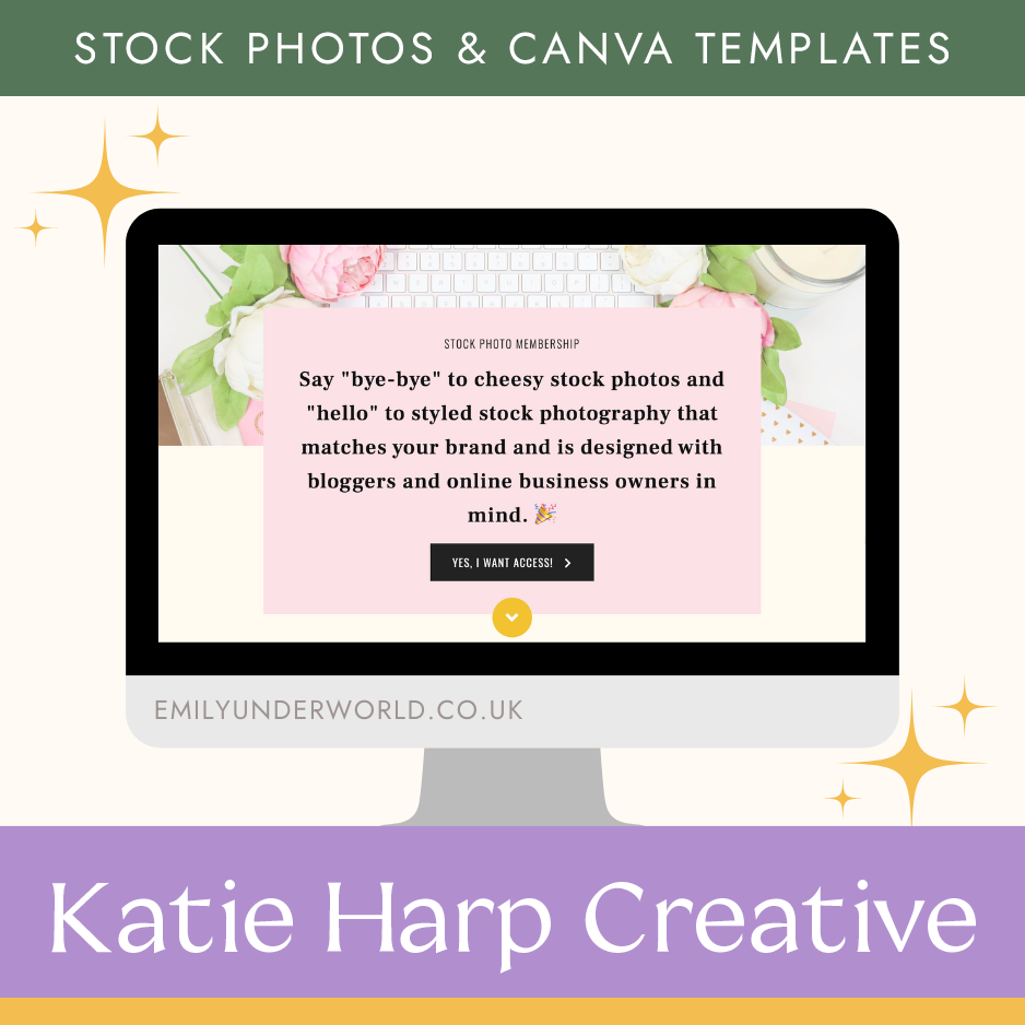 Stock photos & canva templates: Katie Harp Creative