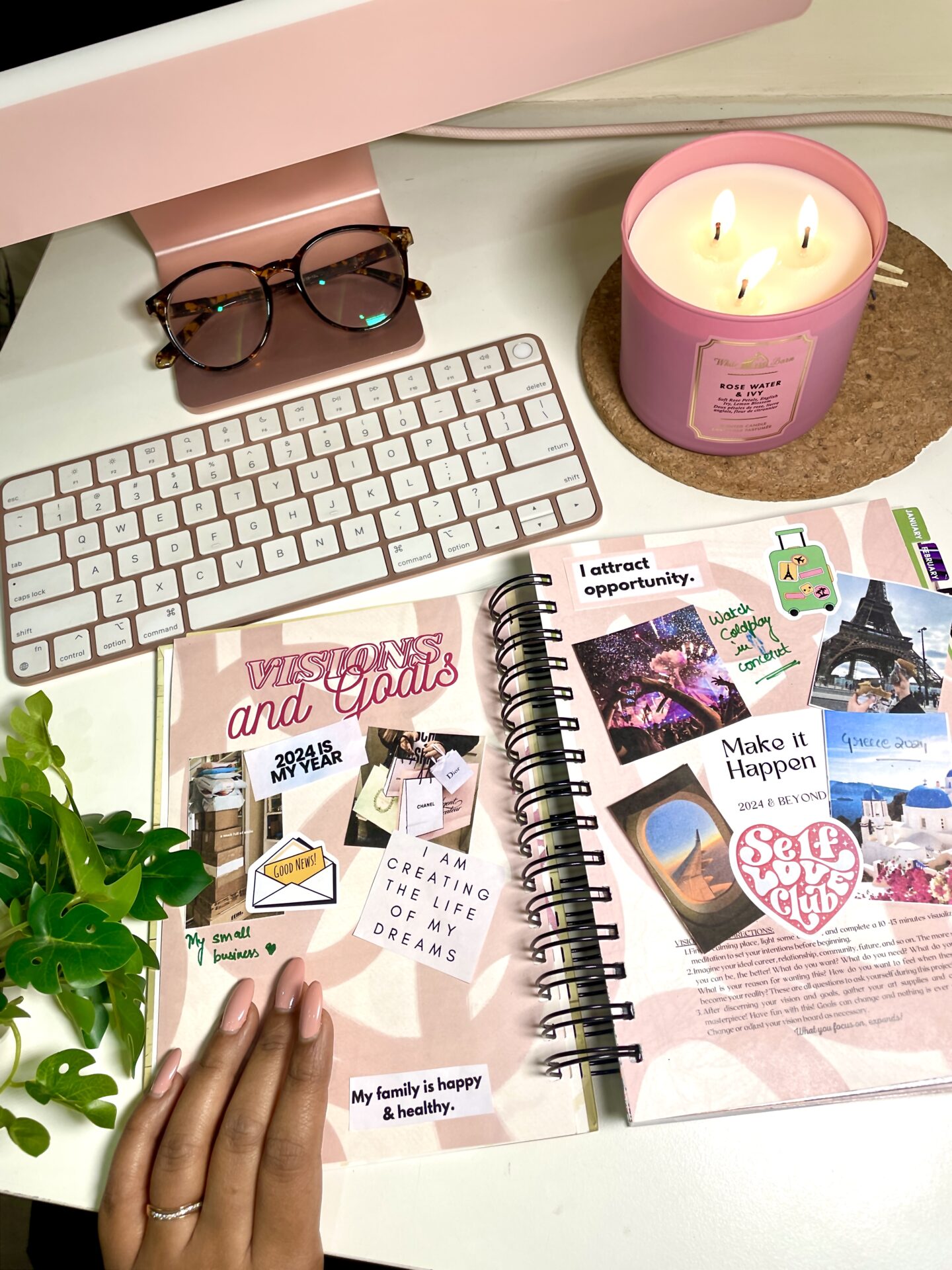 vision board junk journal