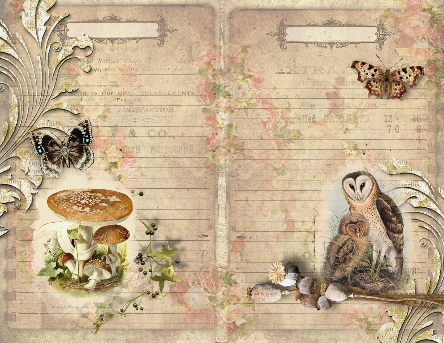 digital junk journal printable