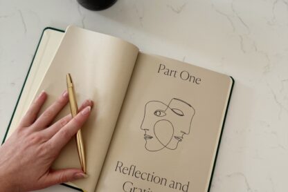 self-care reflection and gratitude journal