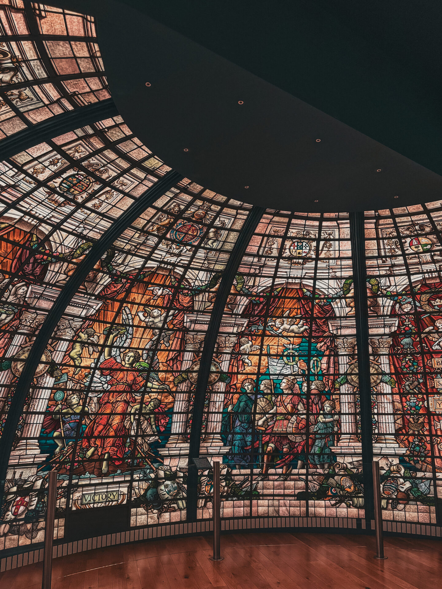 stained glass at national maritime museum