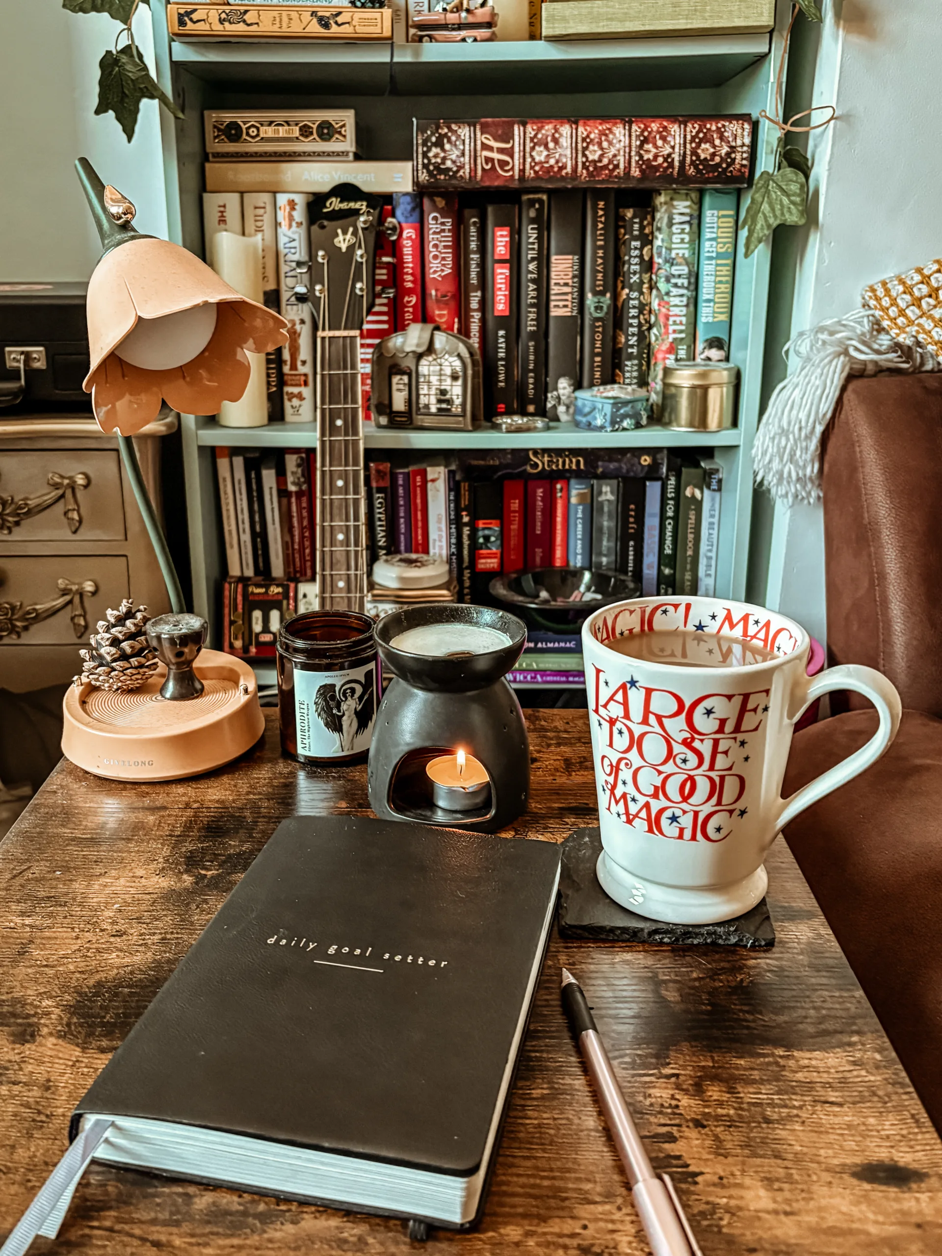 cozy journalling at home autumn aesthetic