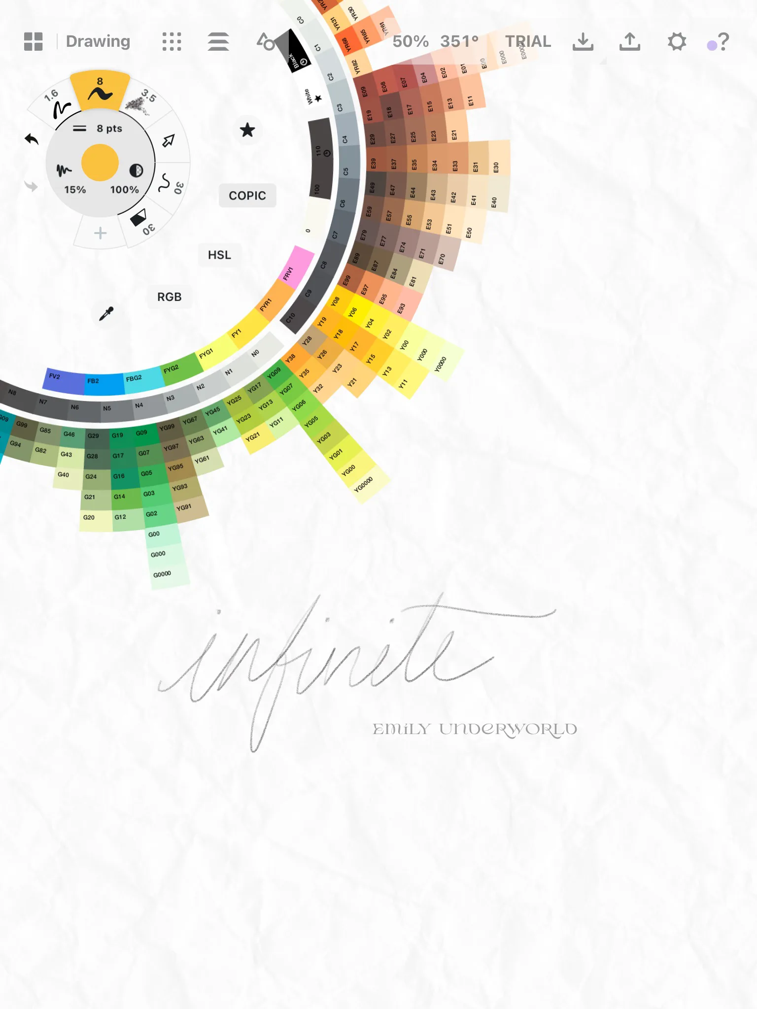 concepts ipad app copic colors