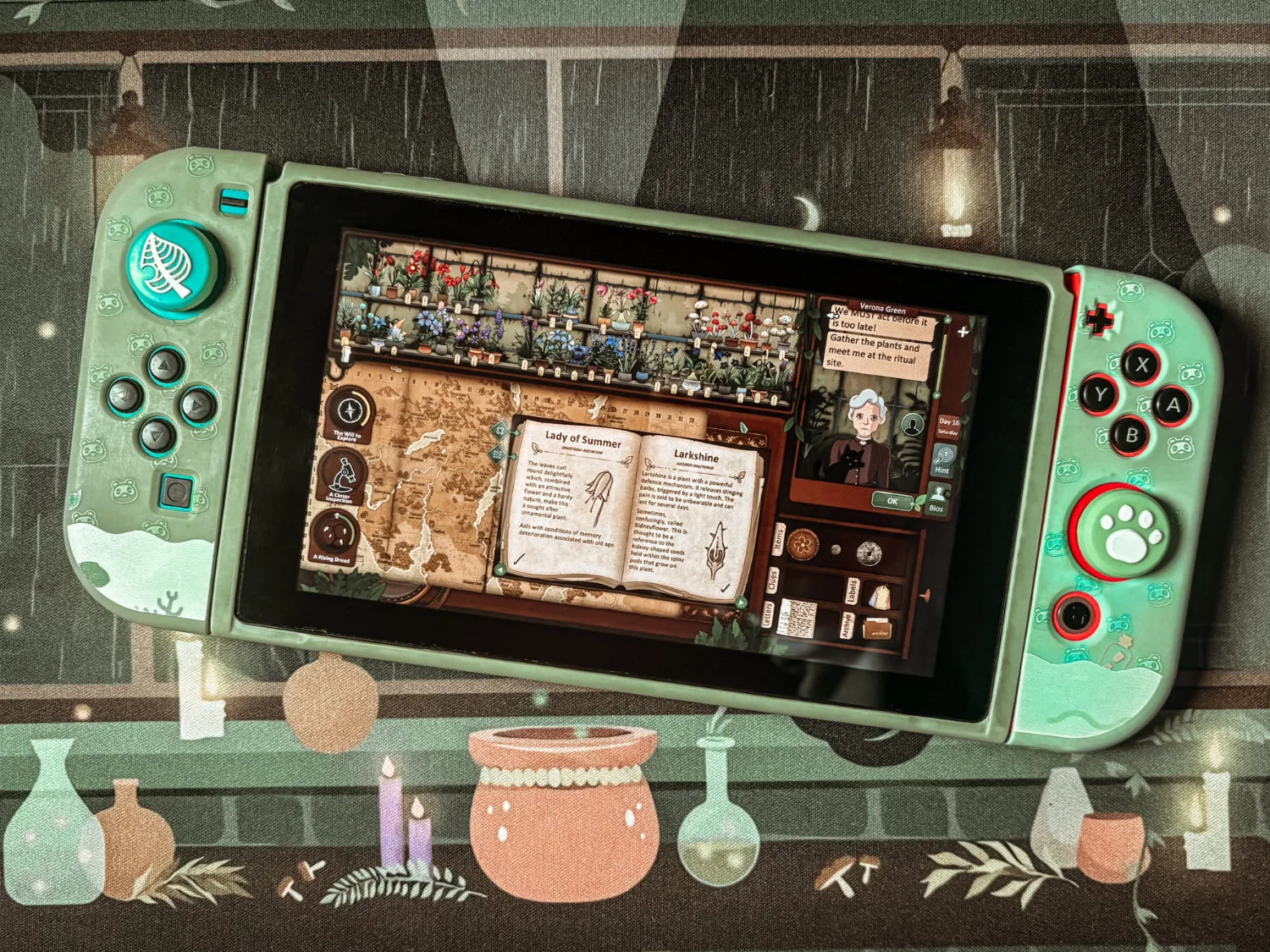 Strange Horticulture cozy witchy game