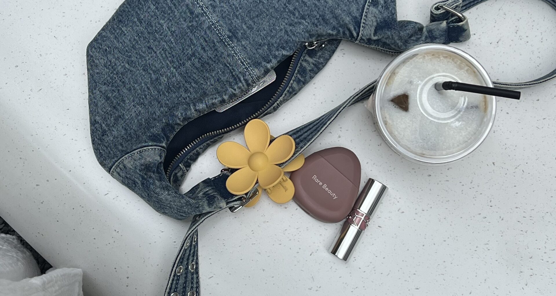 crossbody bag flatlay