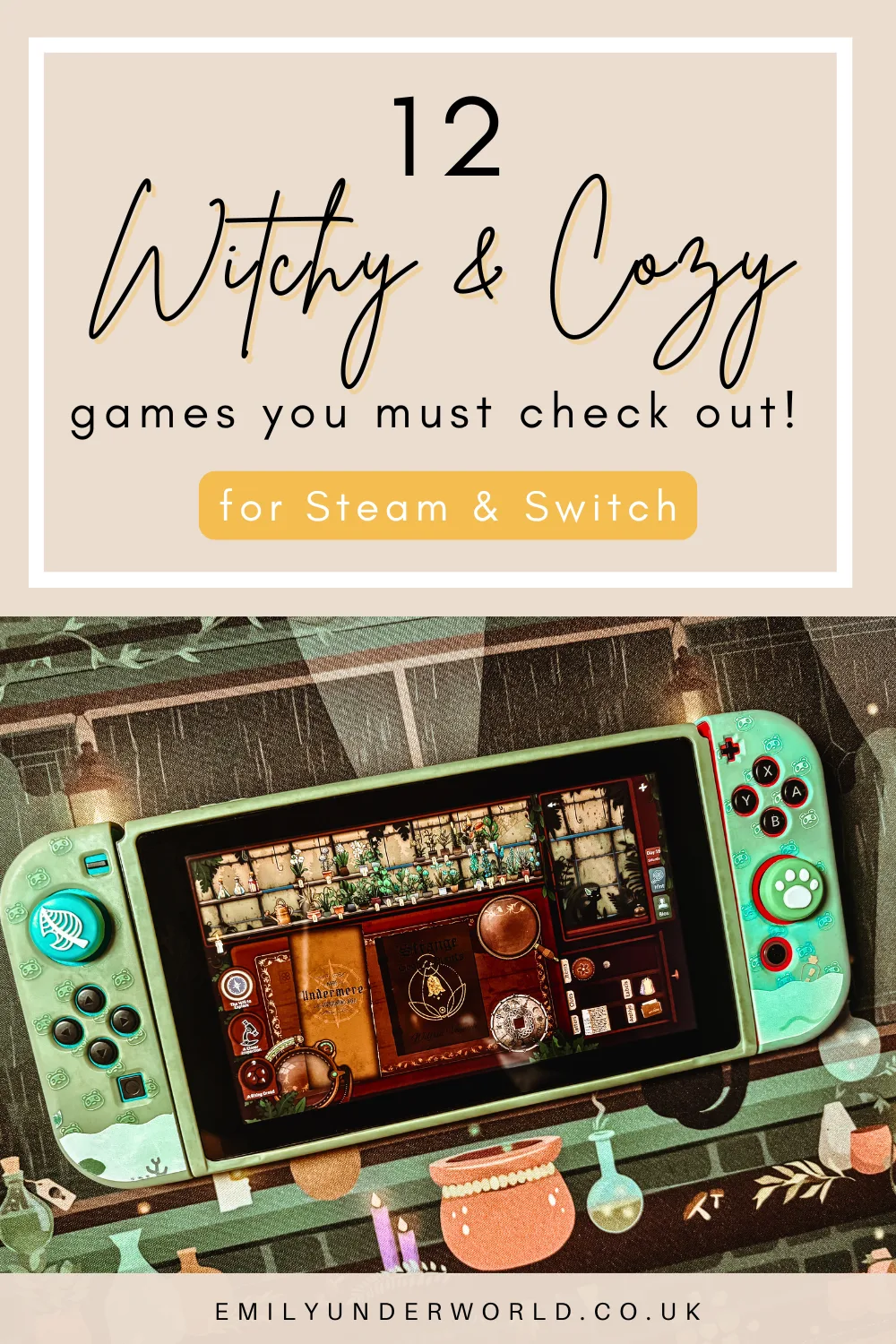 12 witchy & cozy games you must check out for steam and switch