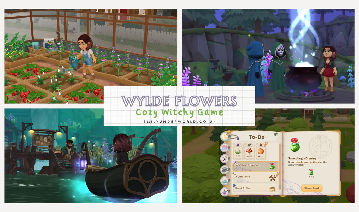 Wylde Flowers cozy witchy game