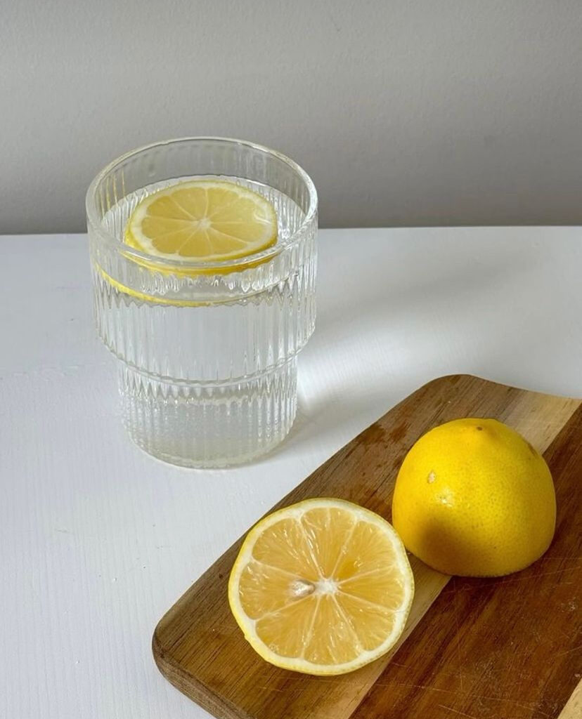 lemon and water
