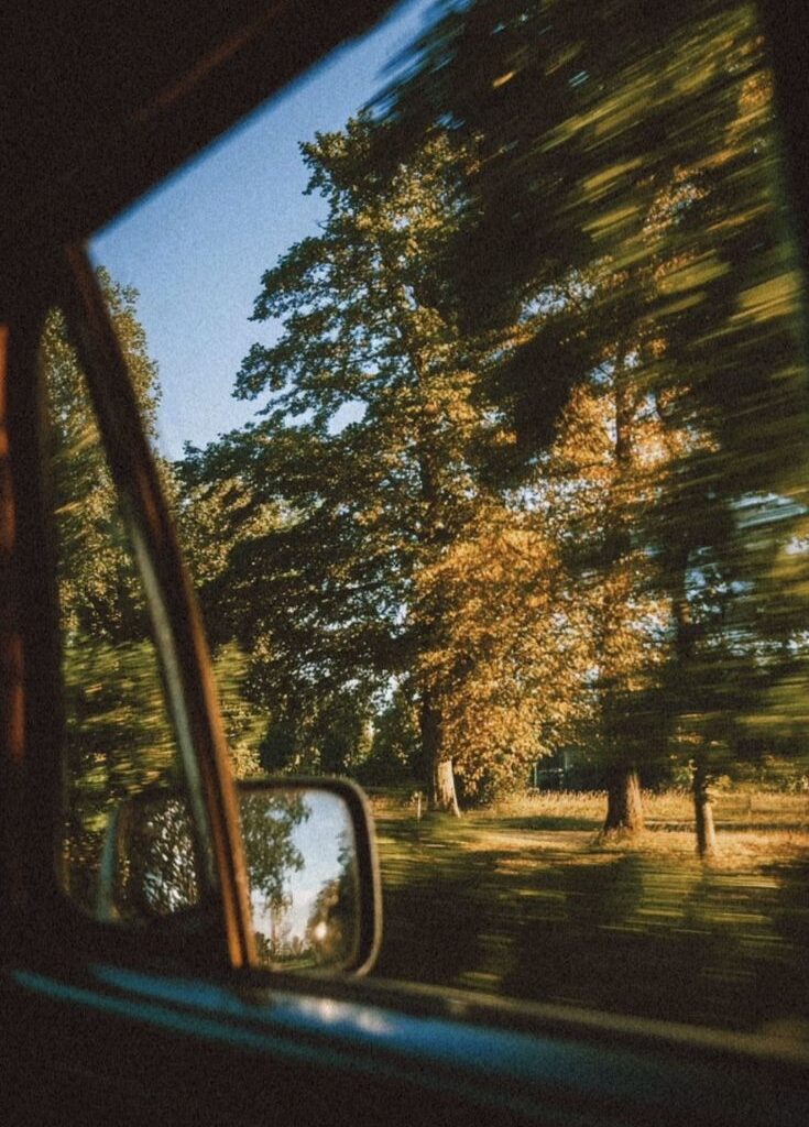 looking through car window
