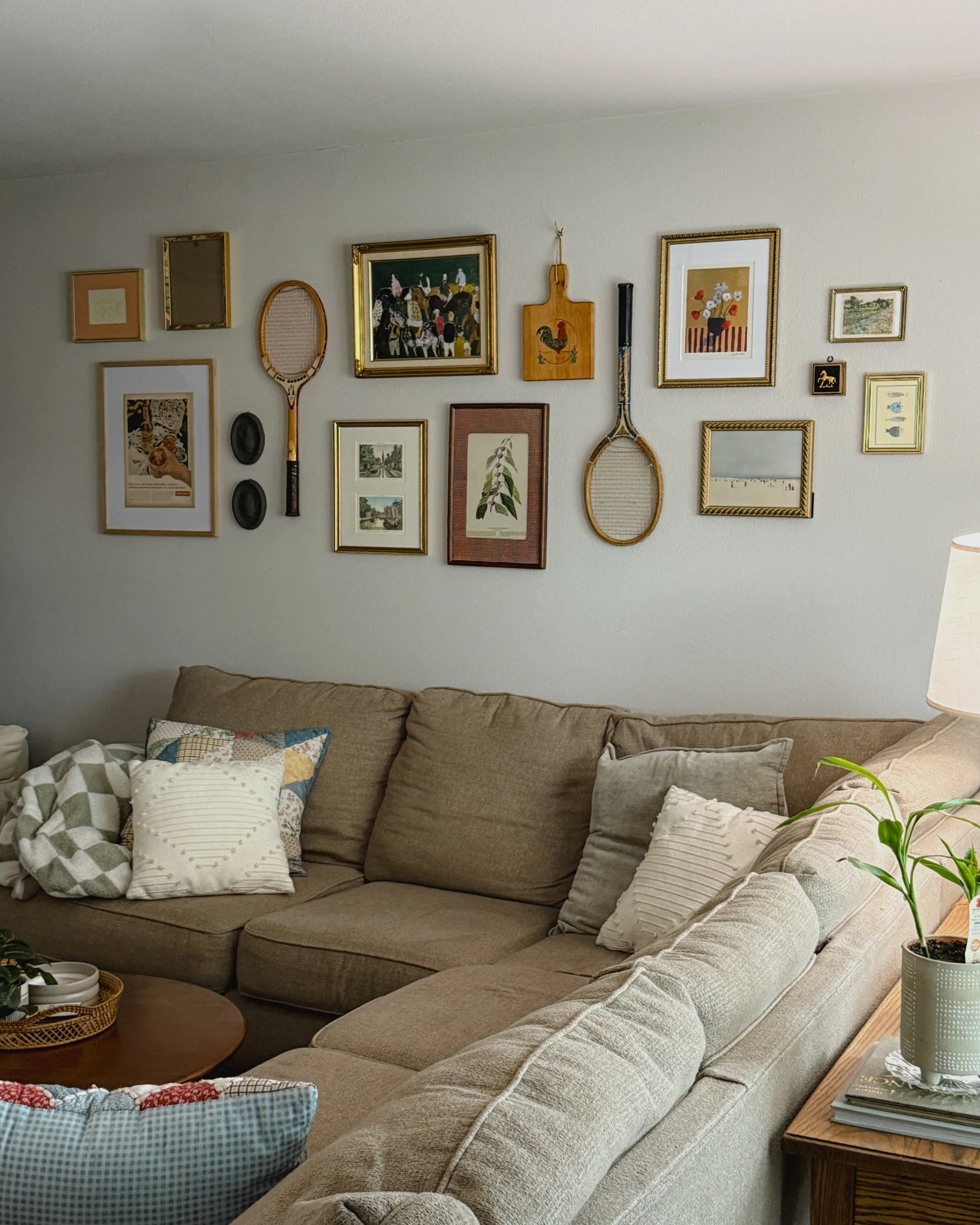 themed gallery wall