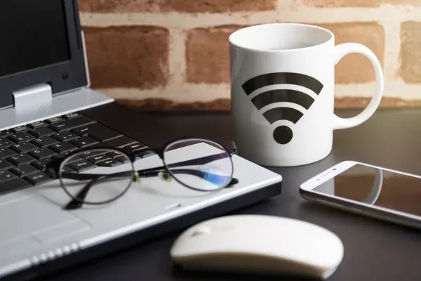 wifi image flatlay