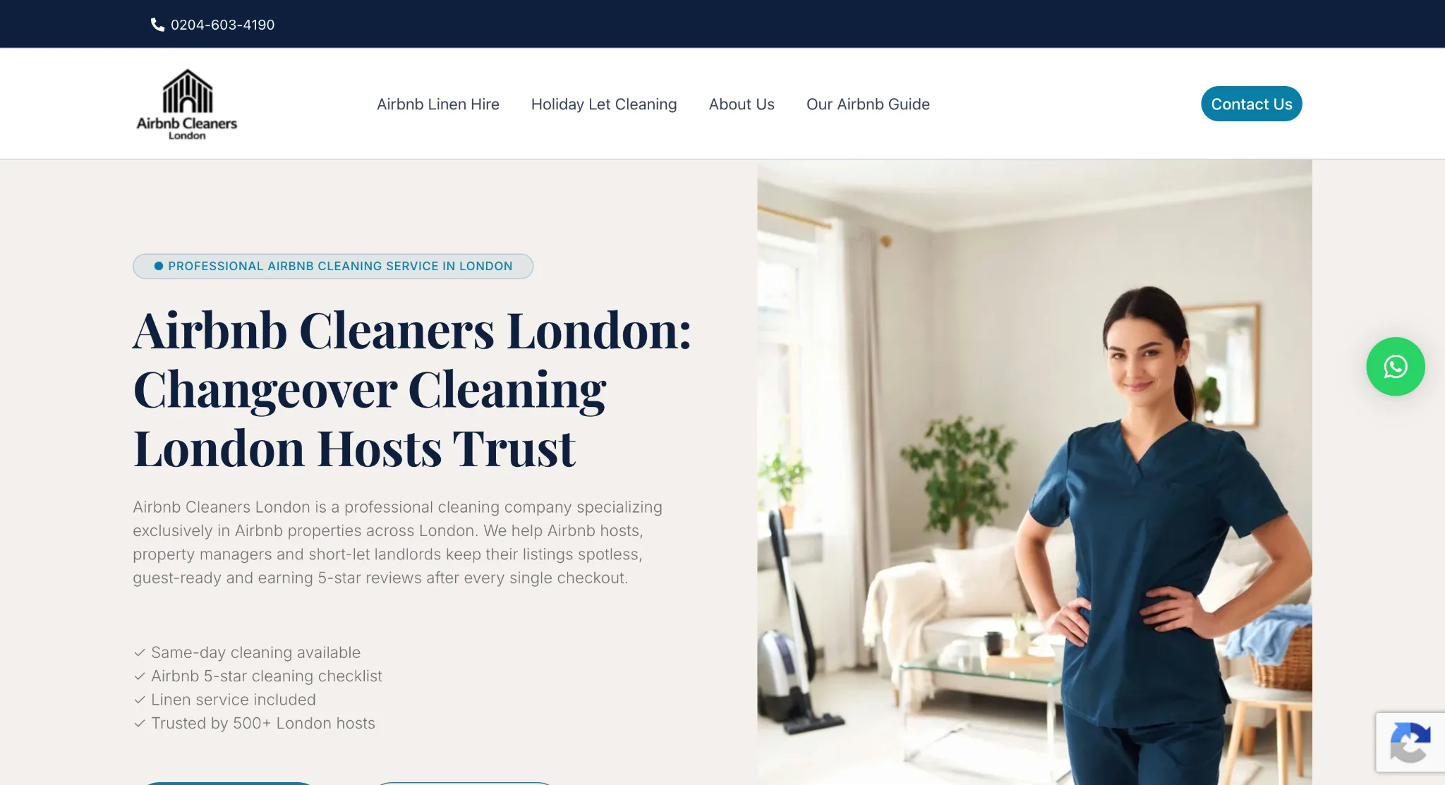 airbnb cleaners london