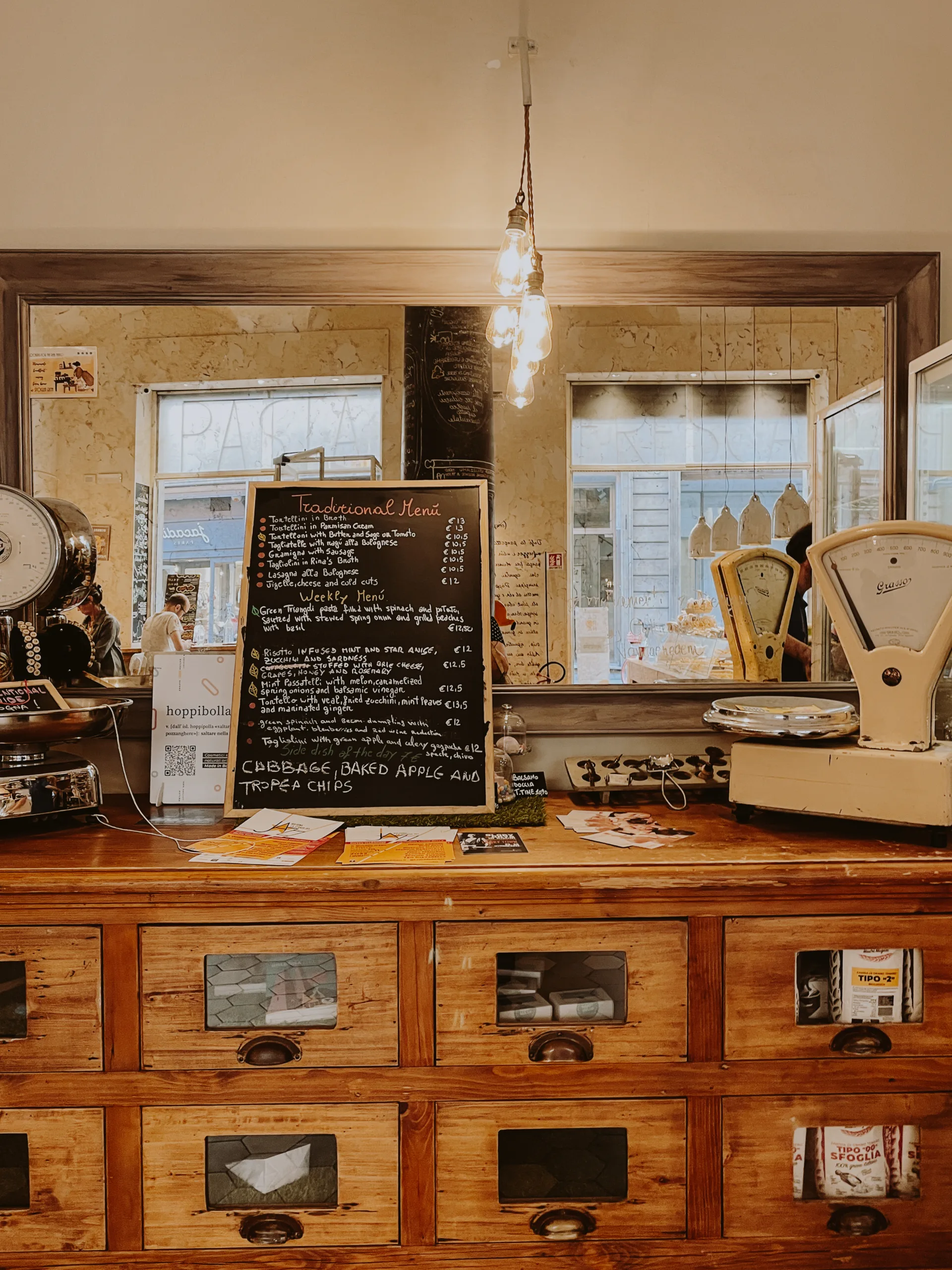 rustic italian restaurant in bologna