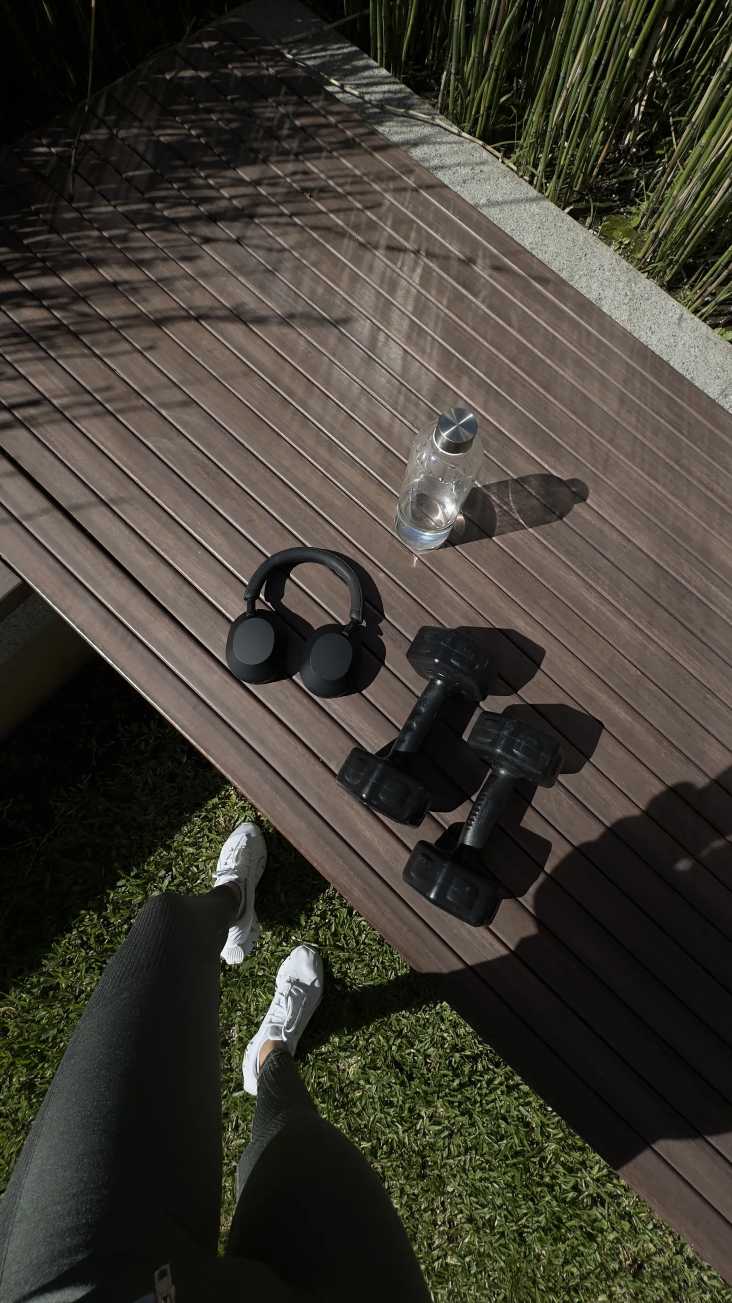 outdoor gym area