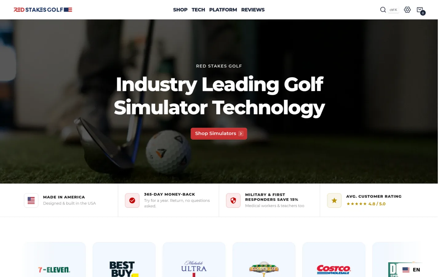 red stakes golf