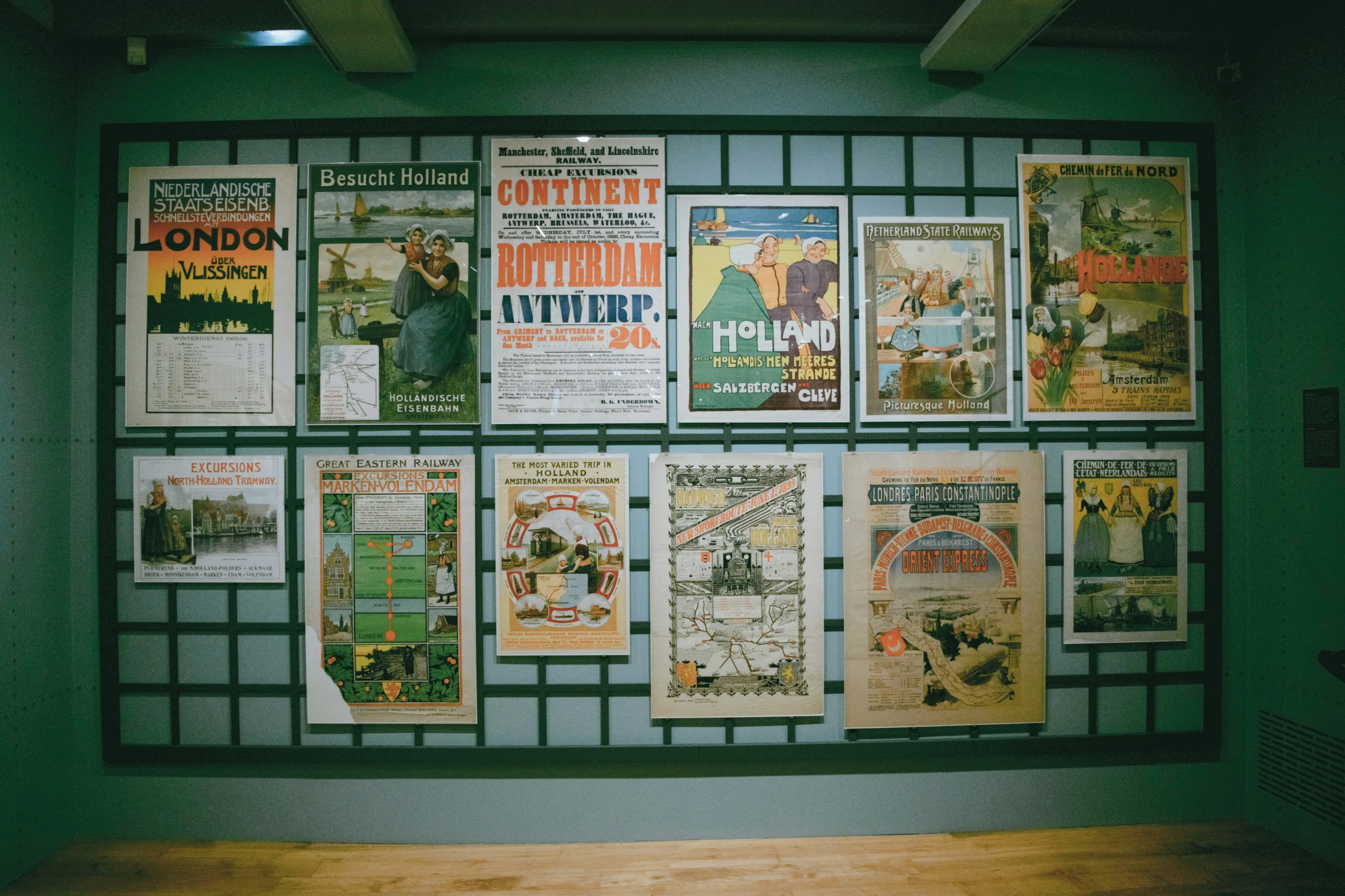 vintage train travel posters