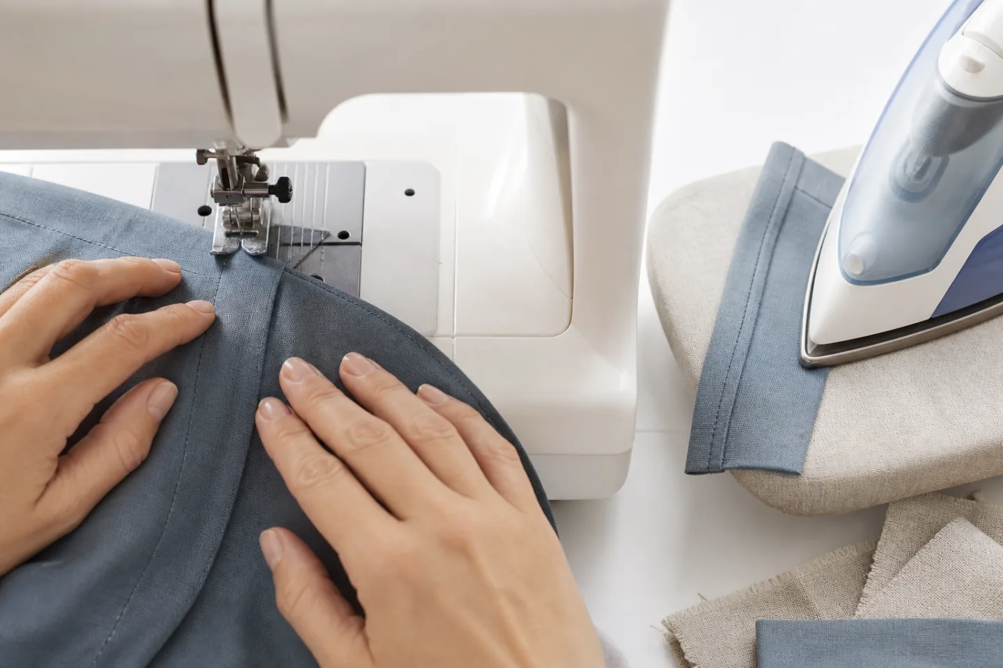 working on seams