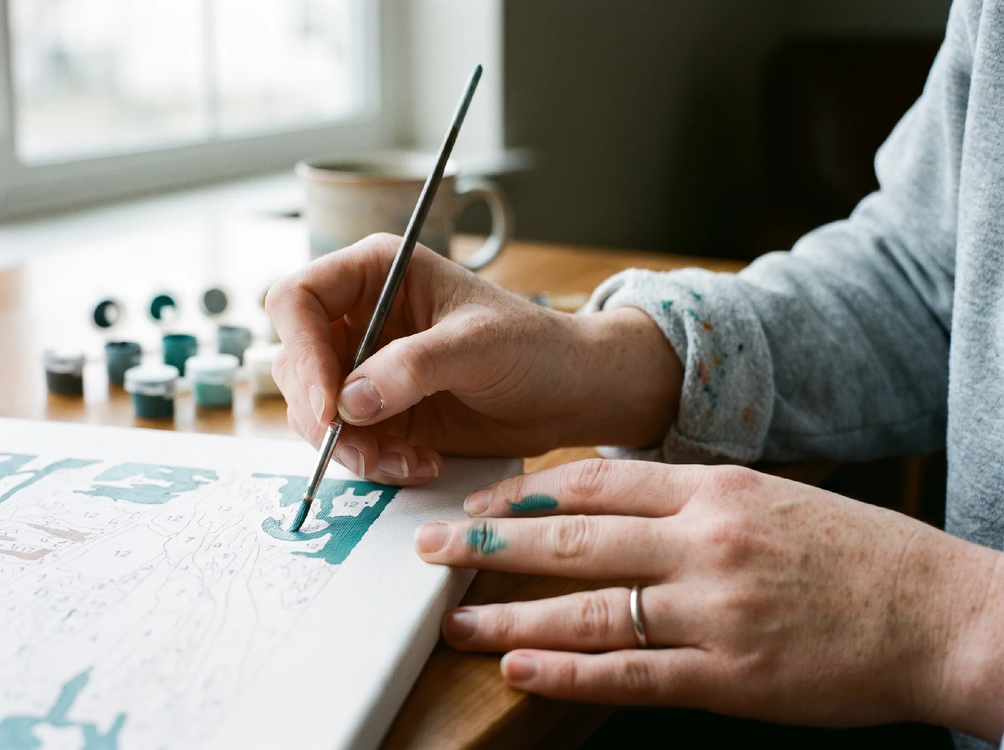 doing paint by numbers