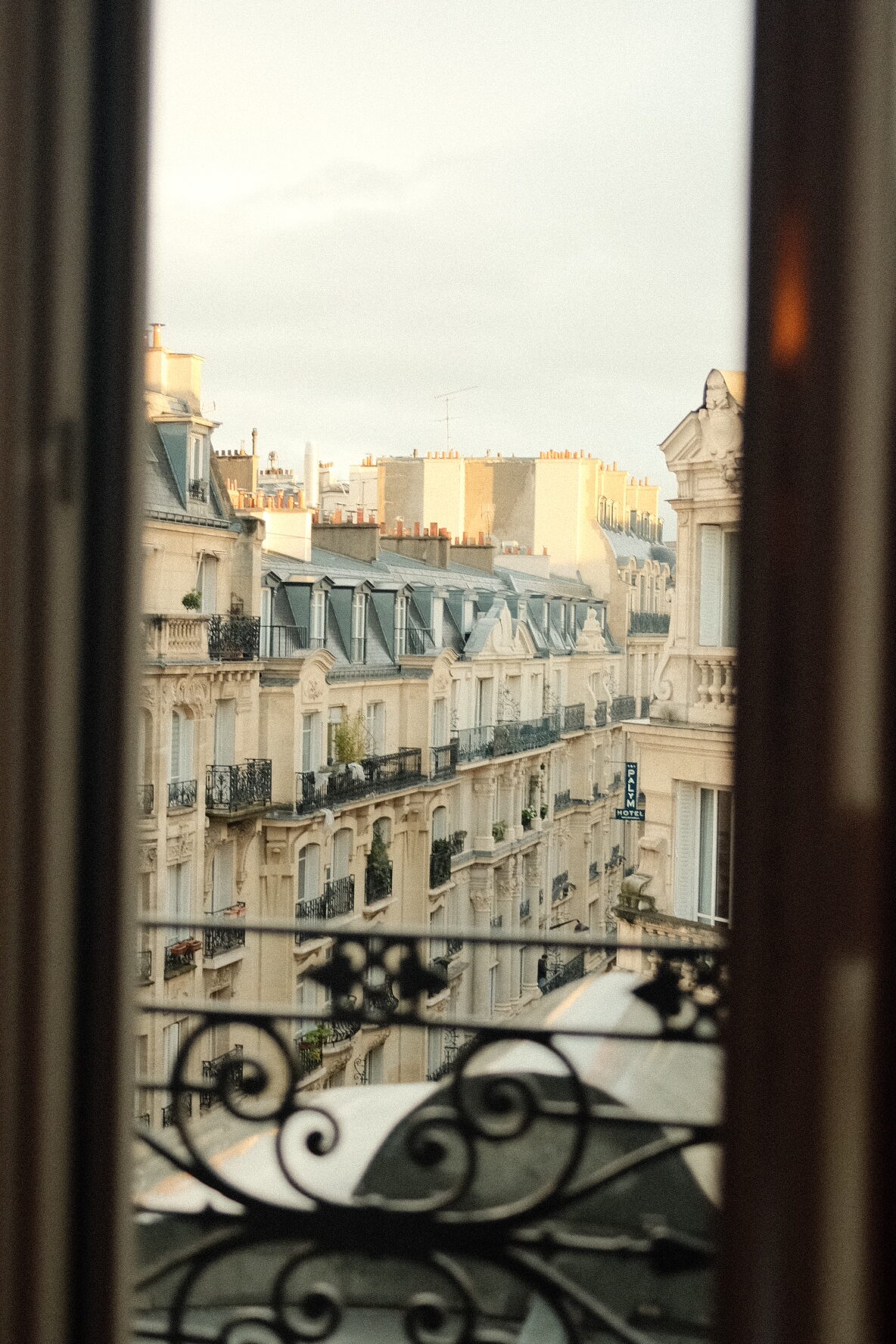 looking through a window in paris